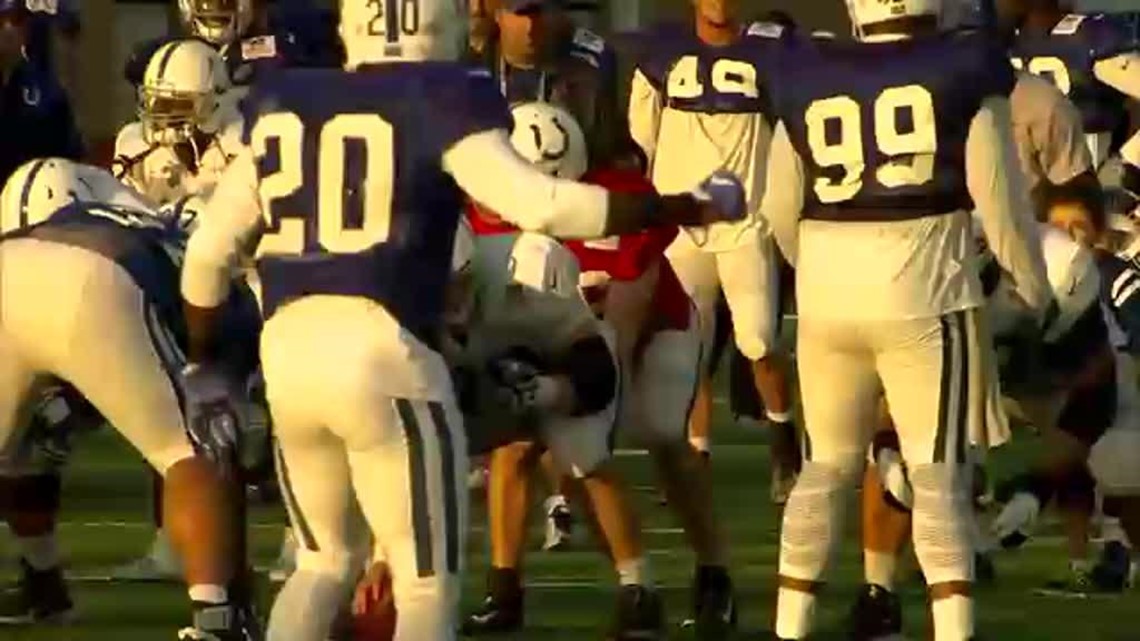 Riley Kid scores touchdown on memorable run at Colts practice | wthr.com
