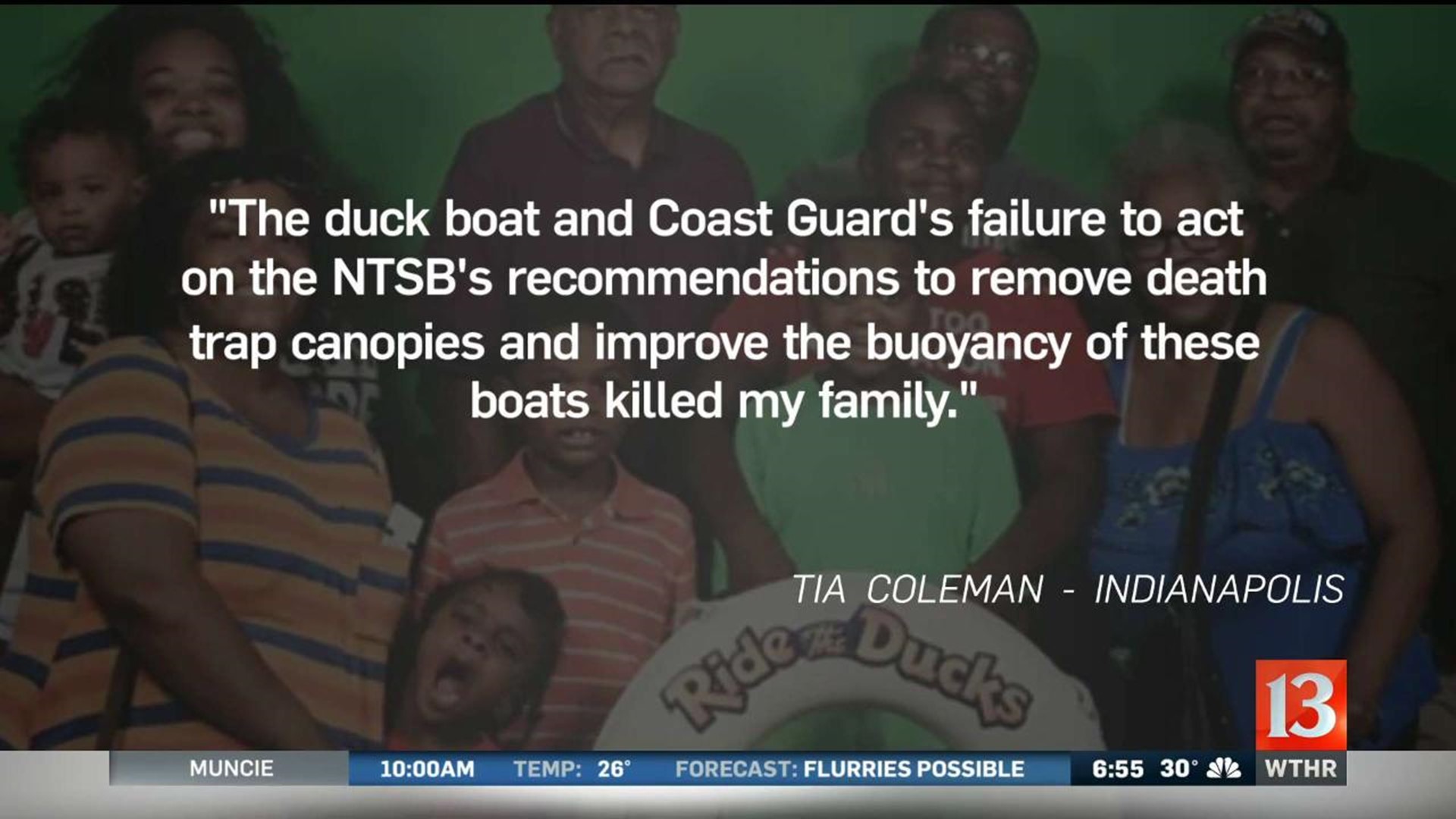 Duck boat survivor responds to NTSB report