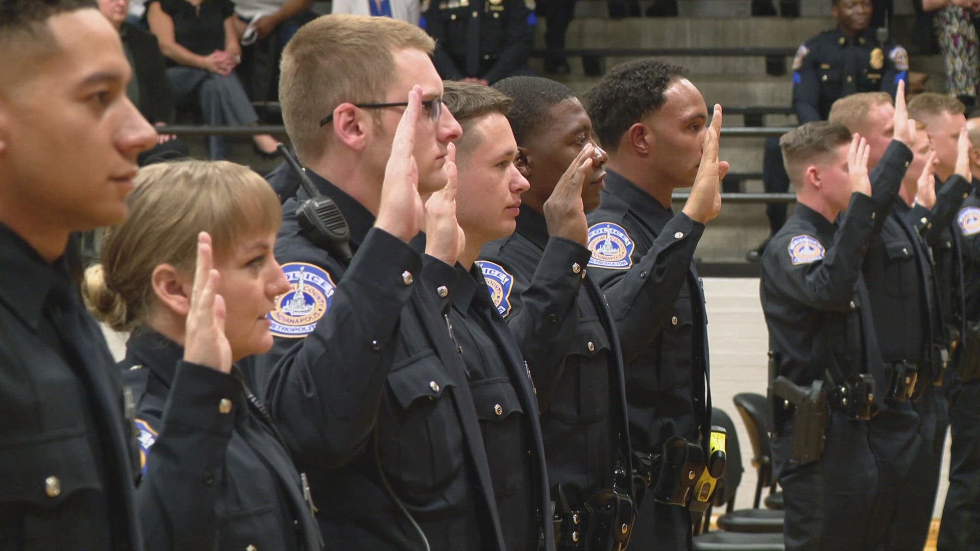 Indianapolis officially has 23 new police officers.