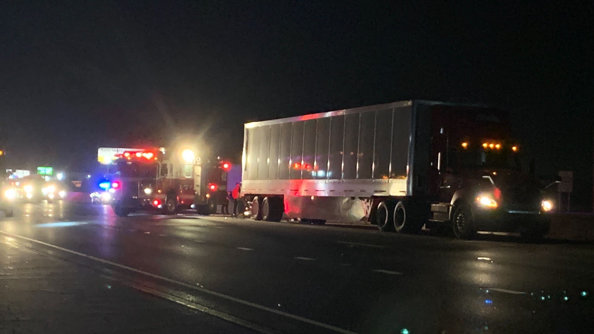 The crash happened just after midnight just north of I-465 on Indy's northeast side.