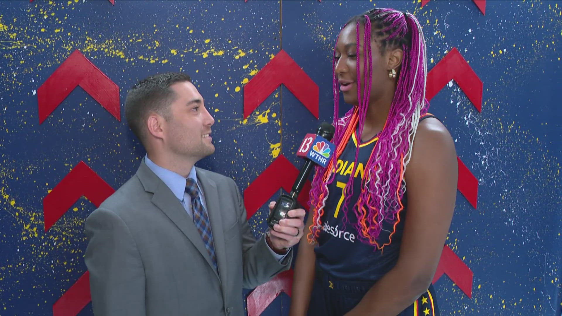13Sports reporter Dominic Miranda reports from Fever media day and talks with reigning Rookie of the Year Aliyah Boston about the upcoming season.