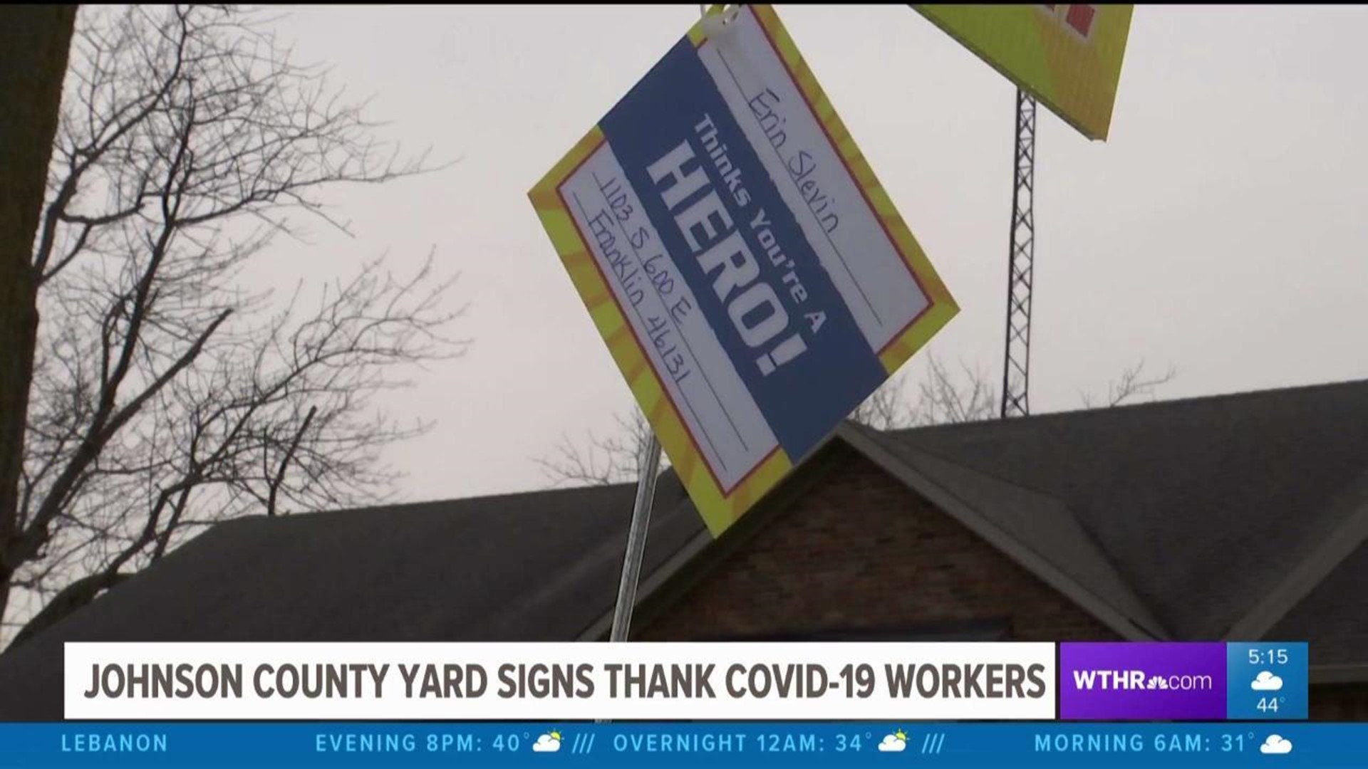 Johnson County yard signs to thank COVID-19 workers