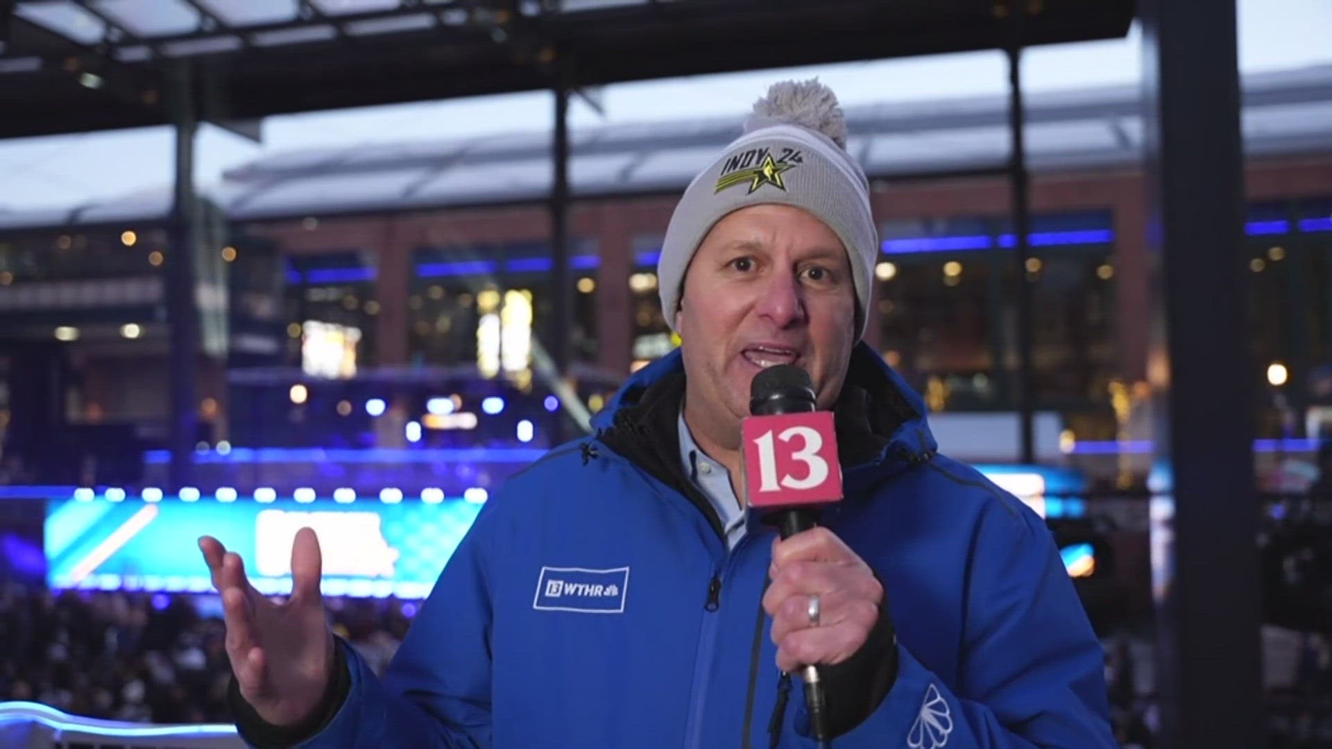 13Sports director Dave Calabro spends time during the NBA All-Star Weekend asking people to tell him their Good News!