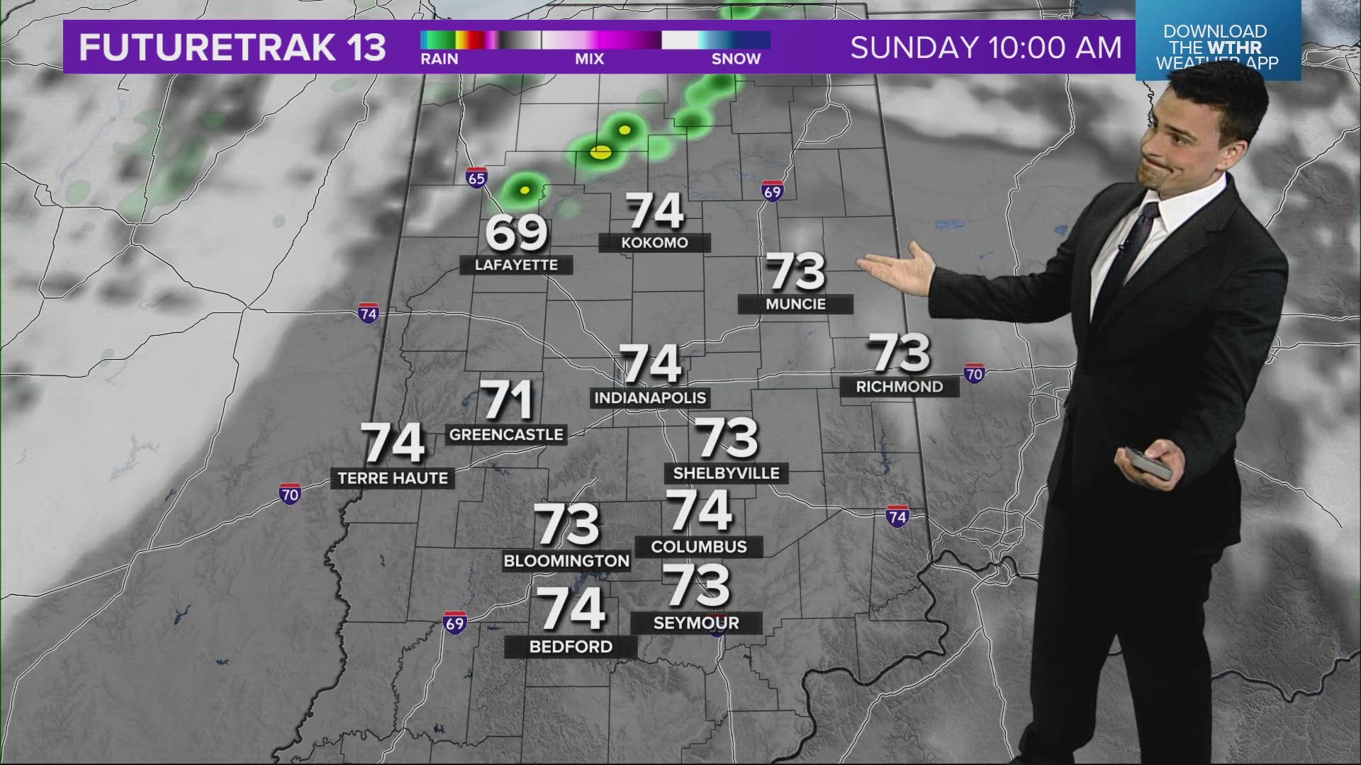 13News meteorologist Matt Standridge is taking a look at the storm possibilities for central Indiana.