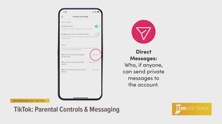 13INside Track shares how to control direct messages for teens on TikTok