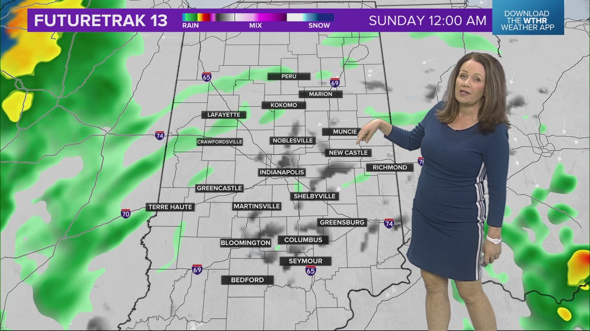 A short clip of Kelly Greene's Dec. 2, 2023 forecast for central Indiana.