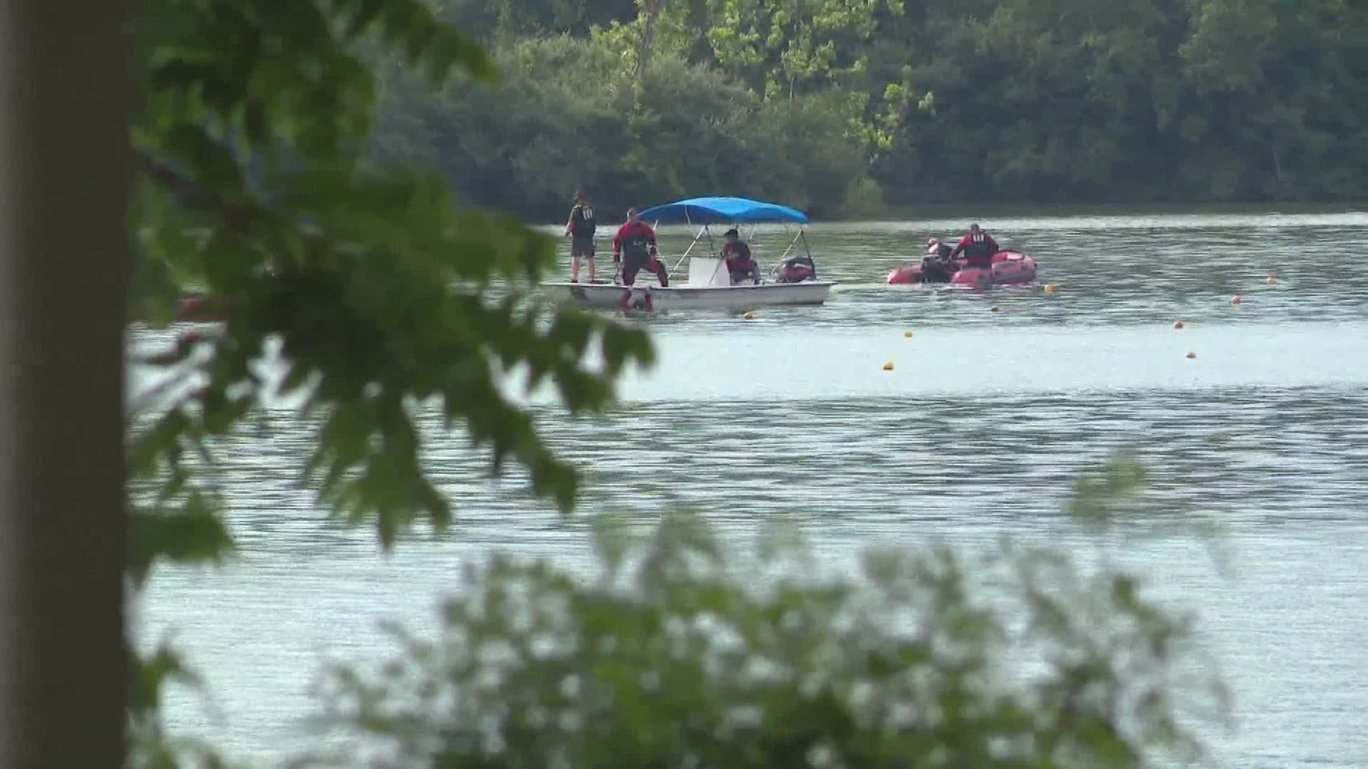 Fire officials say a man was reported missing in the water around 4 p.m. Wednesday