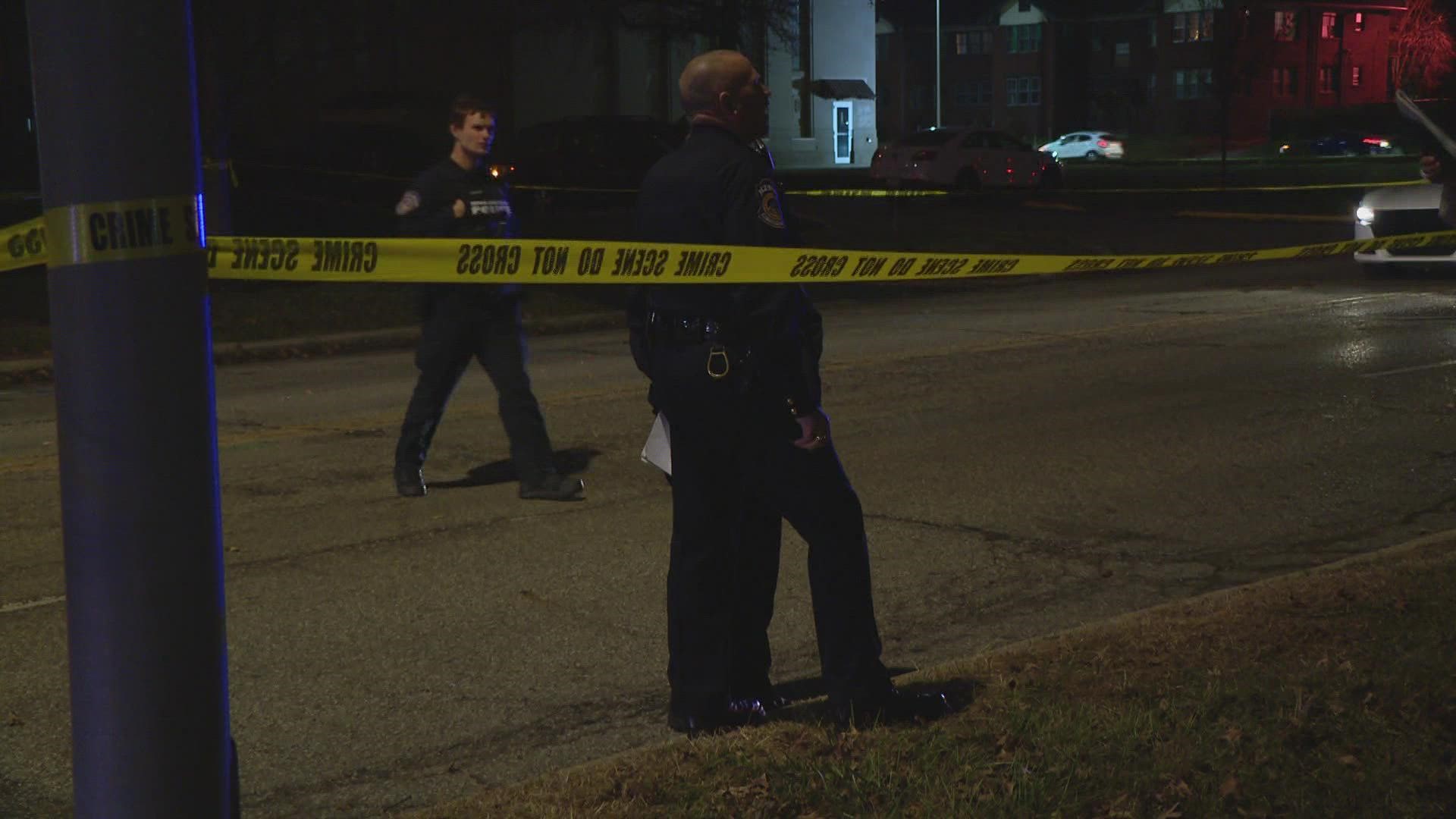 Officers were called to investigate a shooting in the 3700 block of Washington Boulevard on Indy's near north side shortly after 7:45 p.m. Friday.