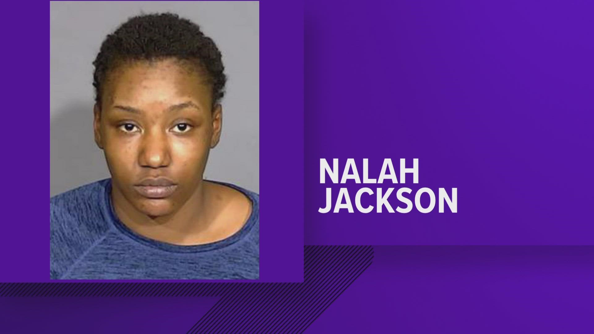A federal grand jury indicted Nalah Jackson on two counts of kidnapping a minor.