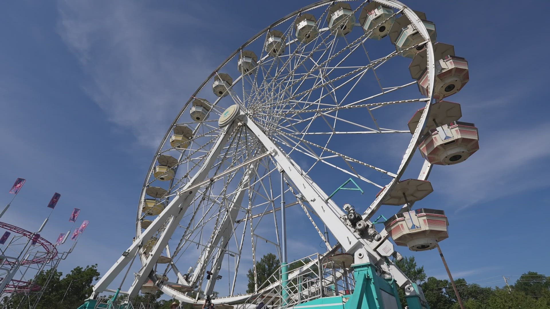 The Indiana Department of Homeland Security are inspecting amusement rides on the midway. The State Fair opens on Friday.