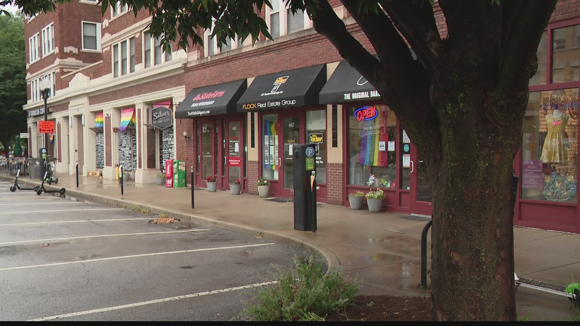 One month after some rioters damaged downtown businesses, the boards replacing broken windows are disappearing from downtown stores and restaurants.