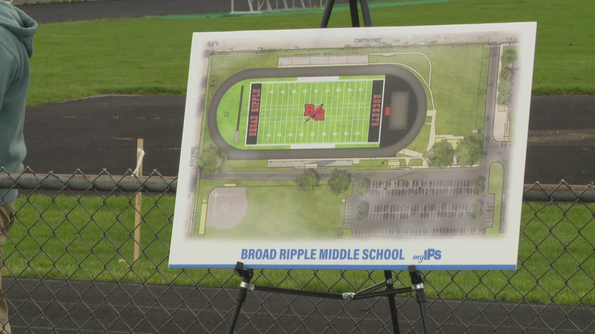 13News reporter Anna Chalker tours the old Broad Ripple High School building after its conversion to Broad Ripple Middle School.