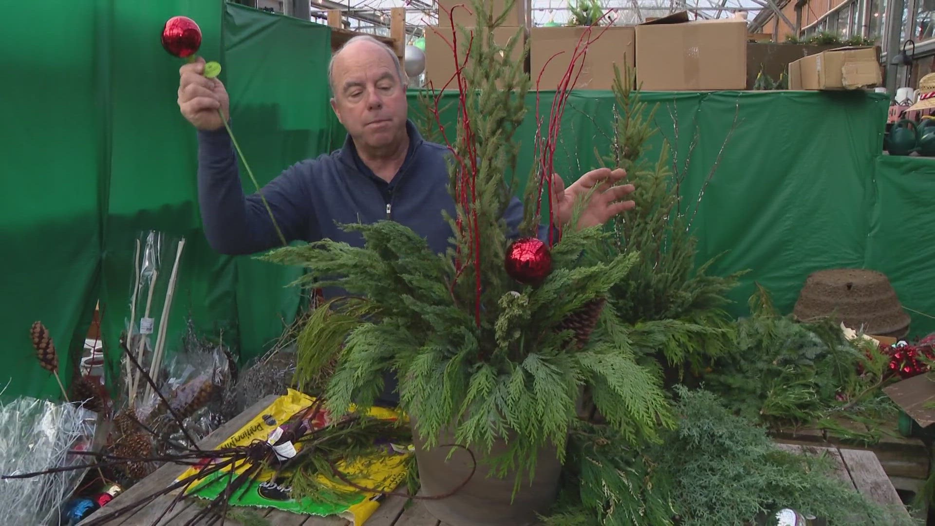 Pat Sullivan joined 13Sunrise to share his tips for making your own porch planter for the holidays.