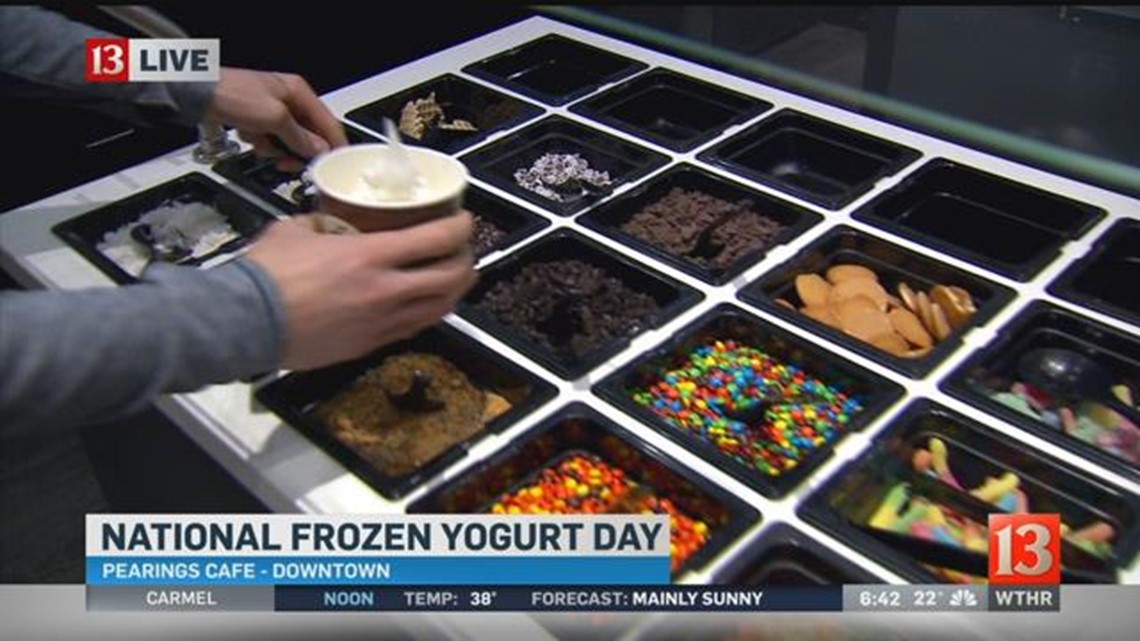 We're celebrating National Frozen Yogurt Day today
