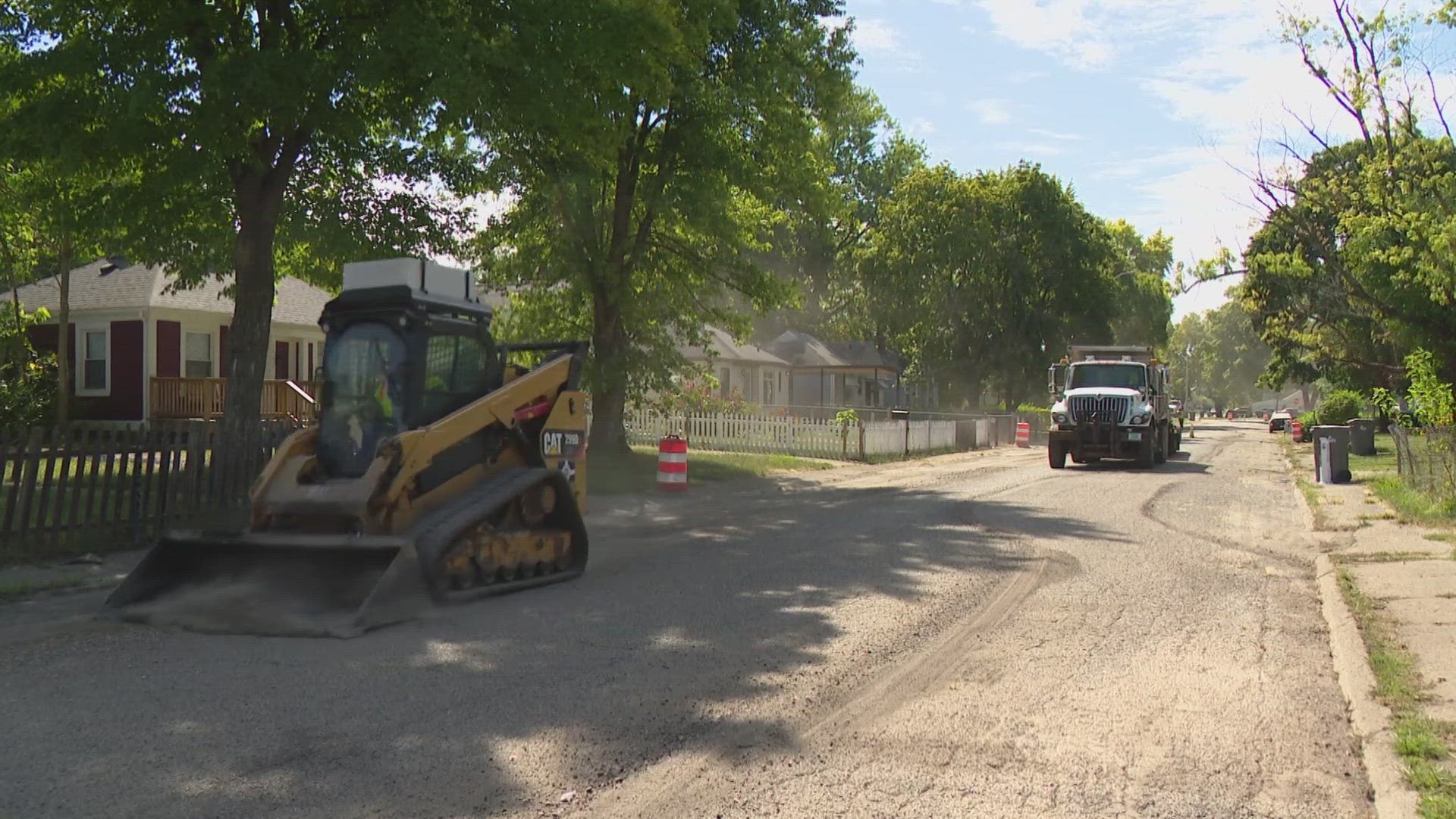 13News reporter Matthew Fultz takes a look at what streets will received the refresh.