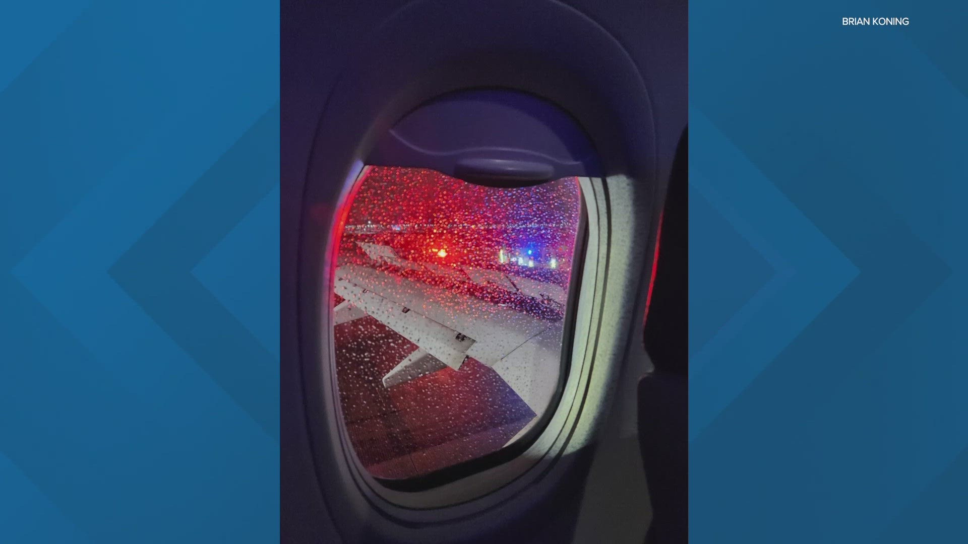 A passenger described the panic aboard Flight 2399 as an explosion went off.