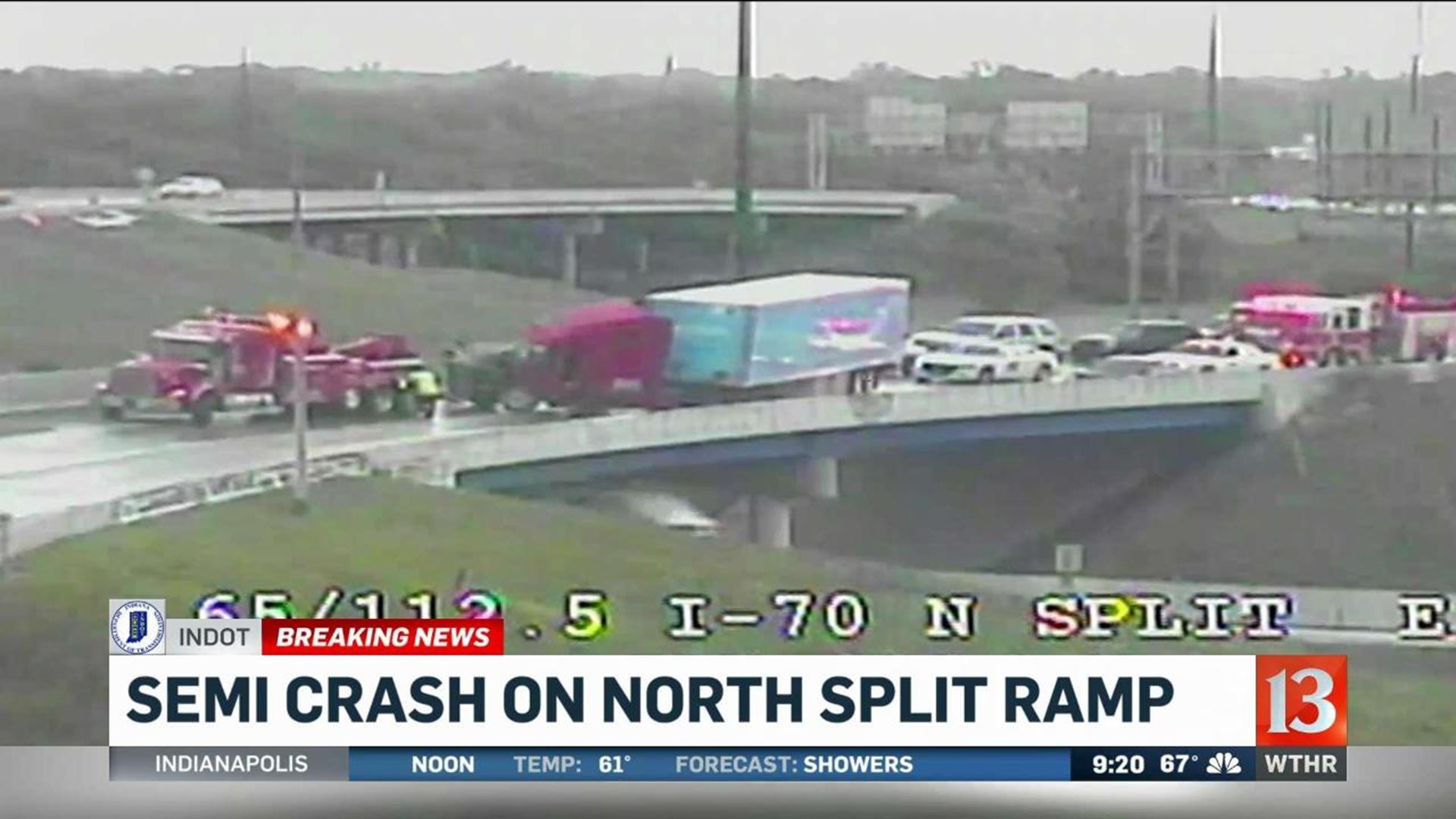 Crashes disrupt traffic on two interstate ramps