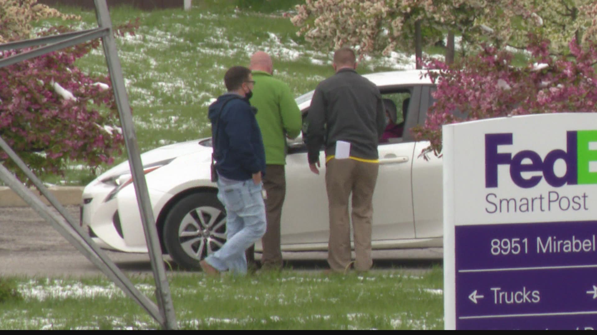 The FedEx Ground facility on the west side of Indianapolis reopened less than a week after a mass shooting.