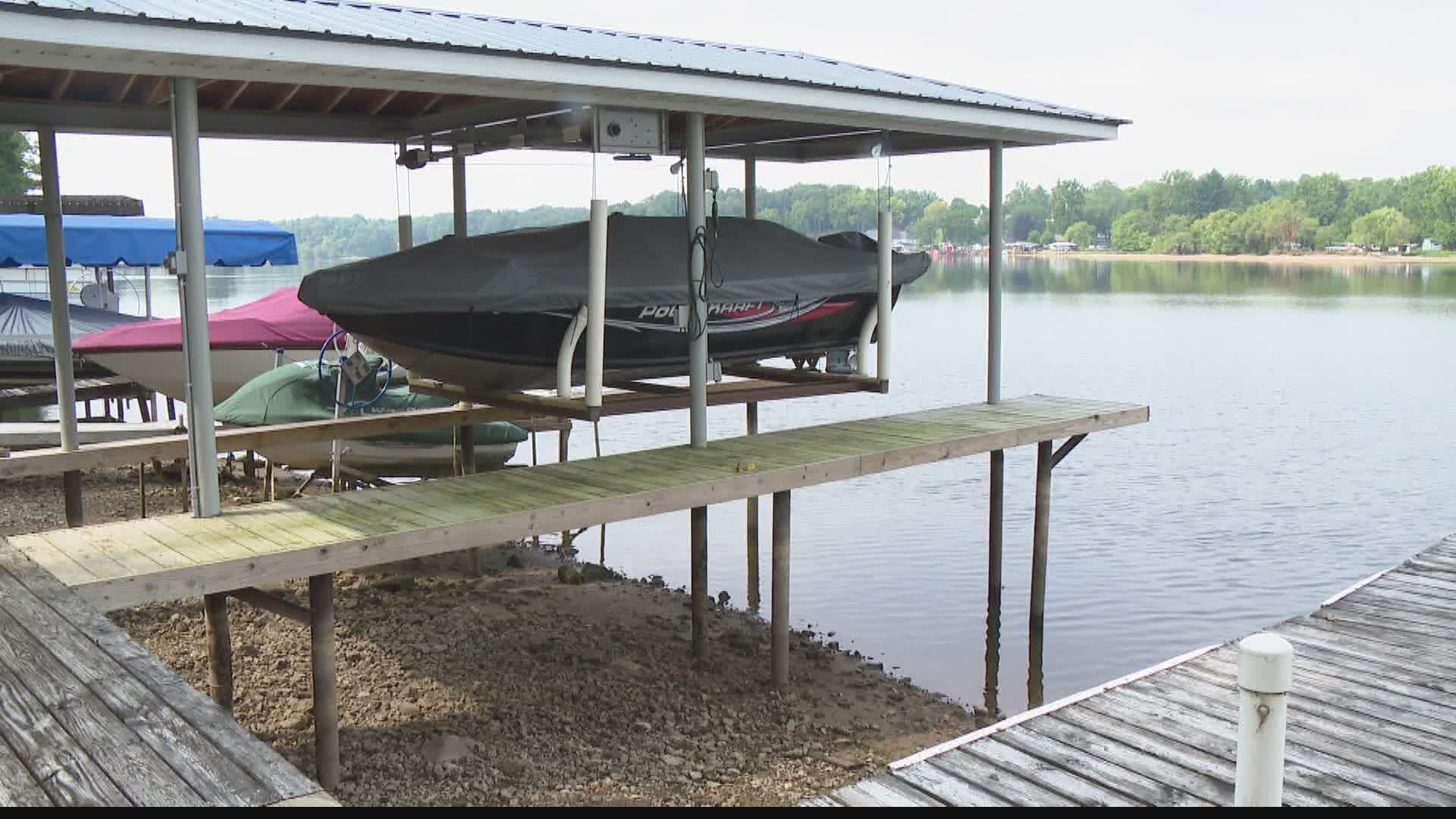 A popular Indiana lake is draining by the day.
Locals say it's because of an effort by the government to save an endangered species.
