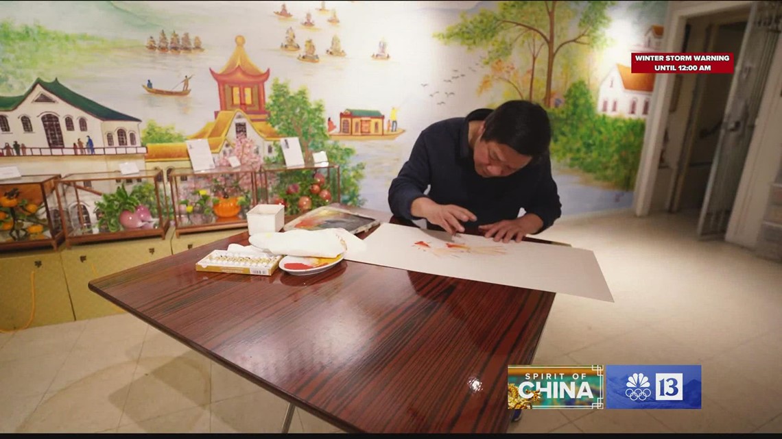 Spirit of China: Painter creates remarkable paintings - without brushes