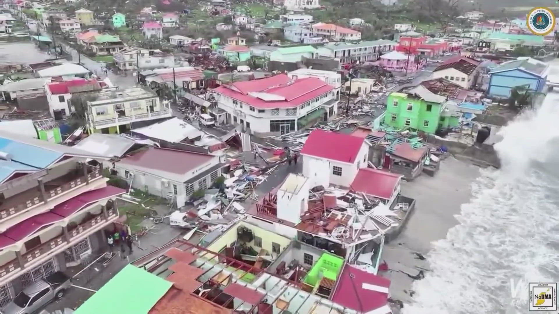 It is the strongest hurricane on record to ever pass through the grenadines.