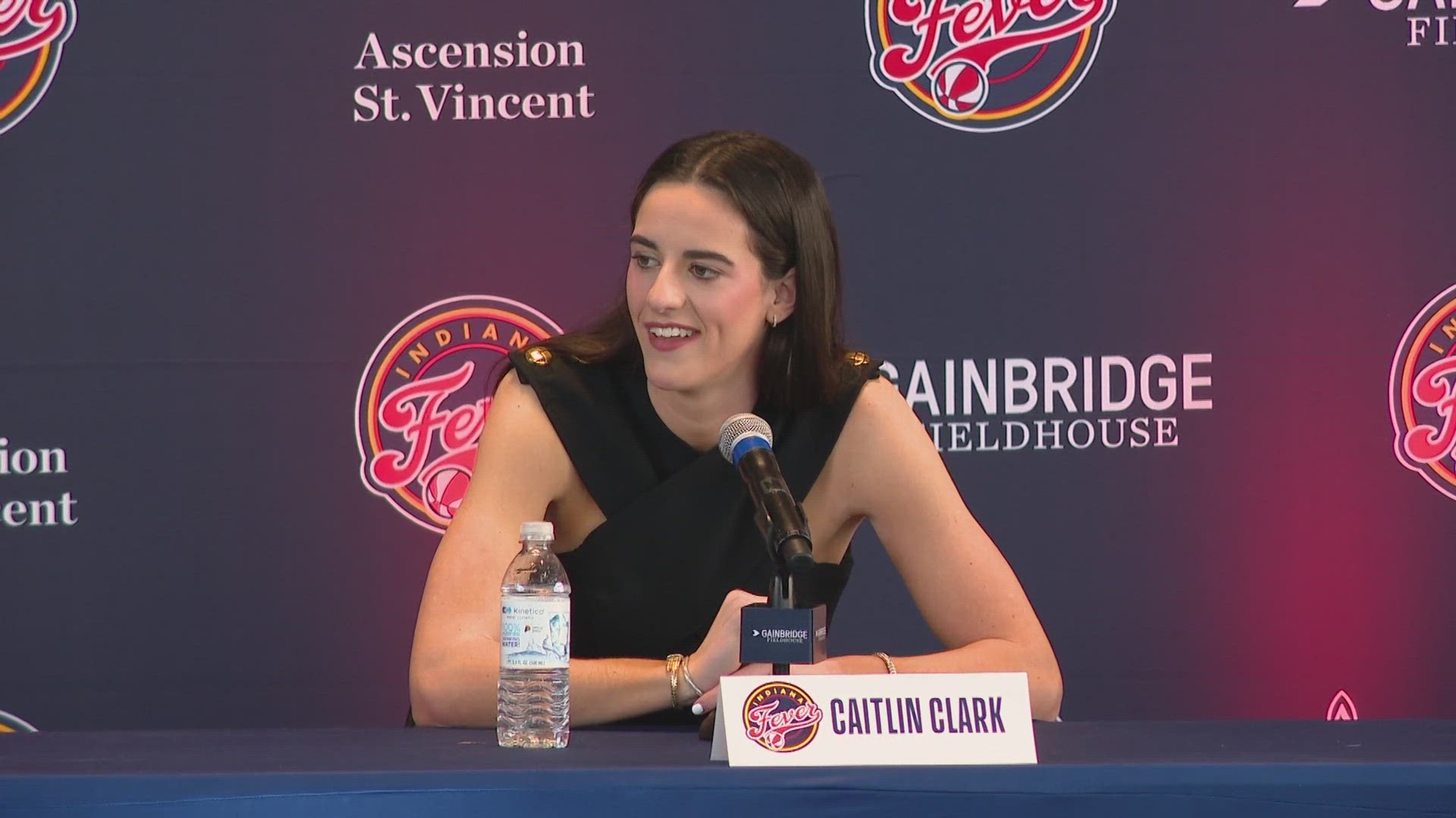 13Sports director Dave Calabro reports on Caitlin Clark's homecoming to Indianapolis.