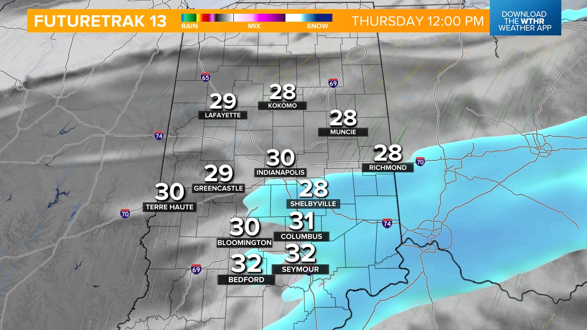 Latest timeline, totals of incoming snow system | Weather Blog | wthr.com