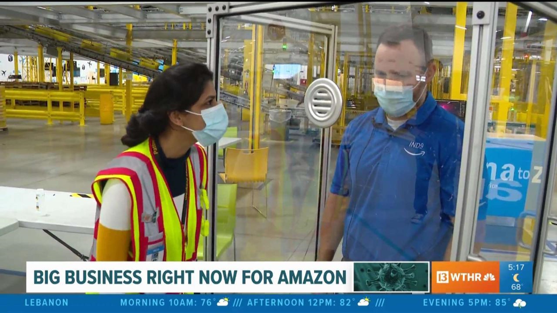 Amazon Offers Inside Look At Greenwood Facility During Covid 19 Pandemic Wthr Com