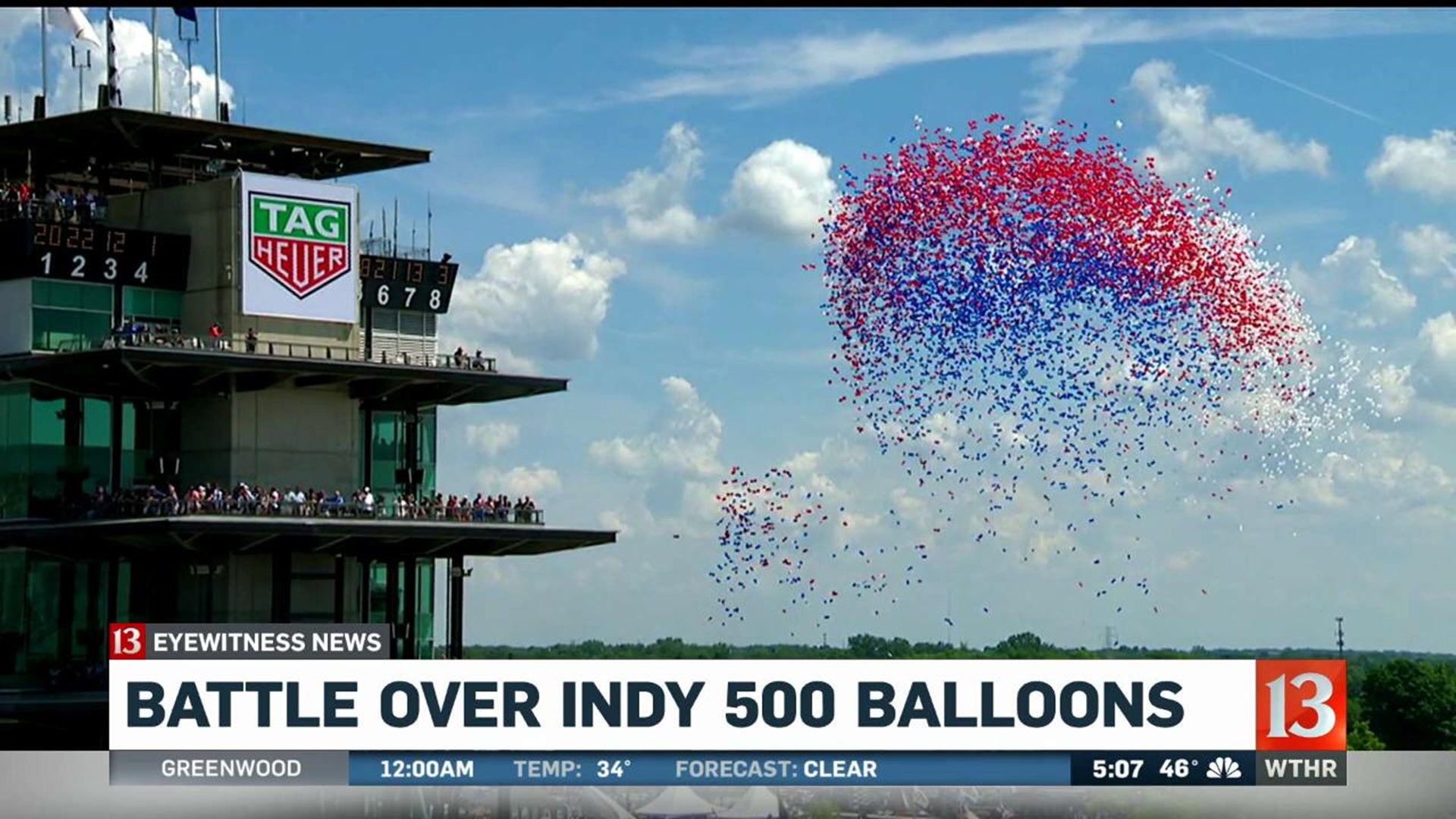 Battle over Indy 500 balloons