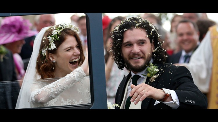 Sophie Turner, Emilia Clarke, Maisie Williams turn heads at Kit  Harington-Rose Leslie wedding