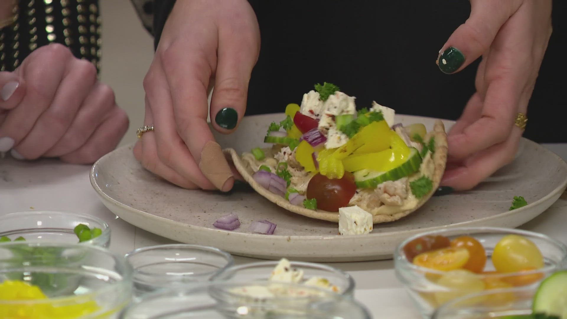 Emily Cline joined 13Sunrise to share her easy-to-make recipe on stuffed chicken pita wraps.