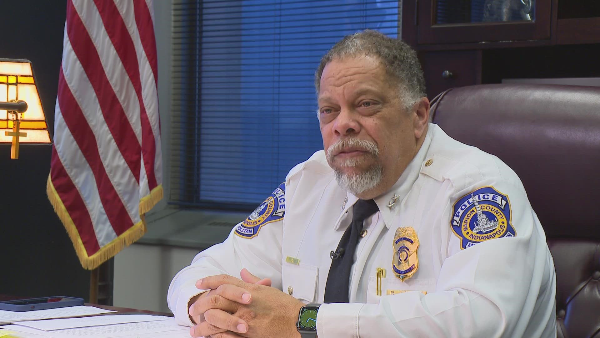 Indianapolis Police Chief Randall Taylor said crime is trending down across the country.