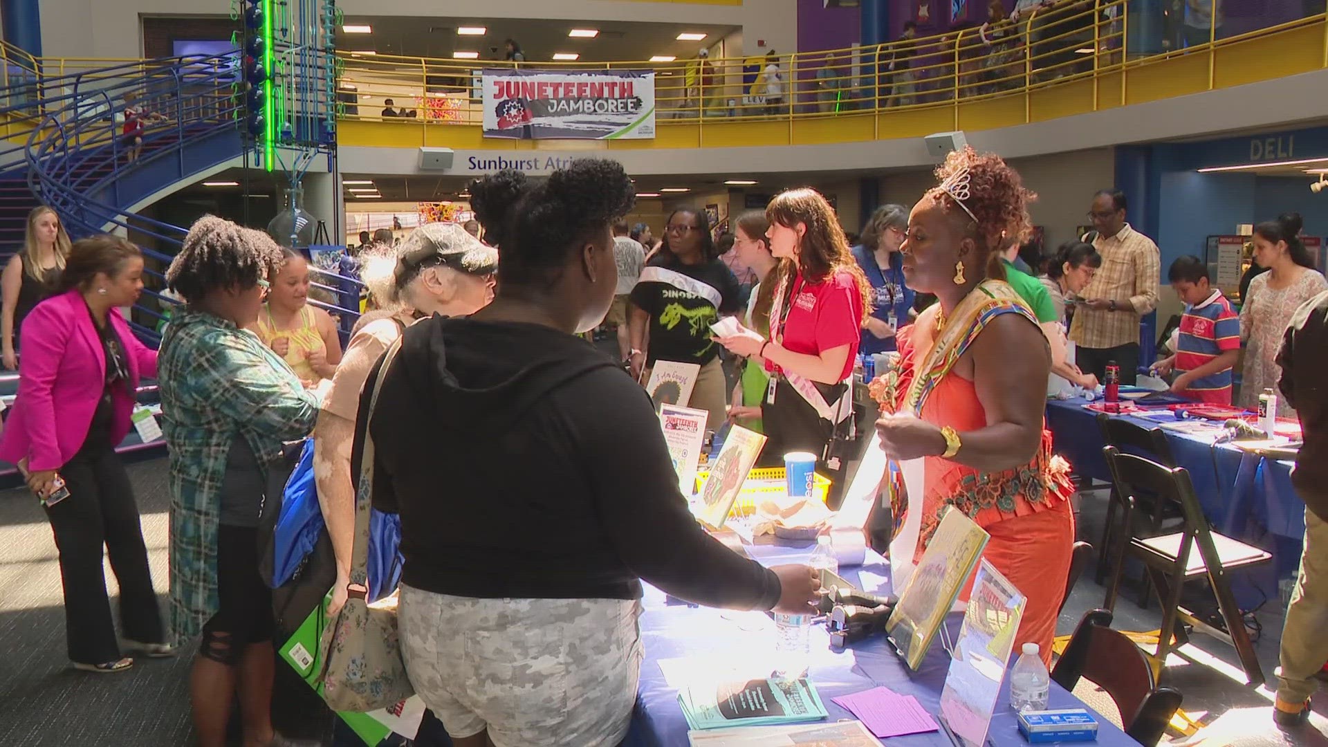 The world's largest children's museum hosted its annual Juneteenth Jamboree from 10 a.m. to 3 p.m., offering free admission to those who registered in advance.