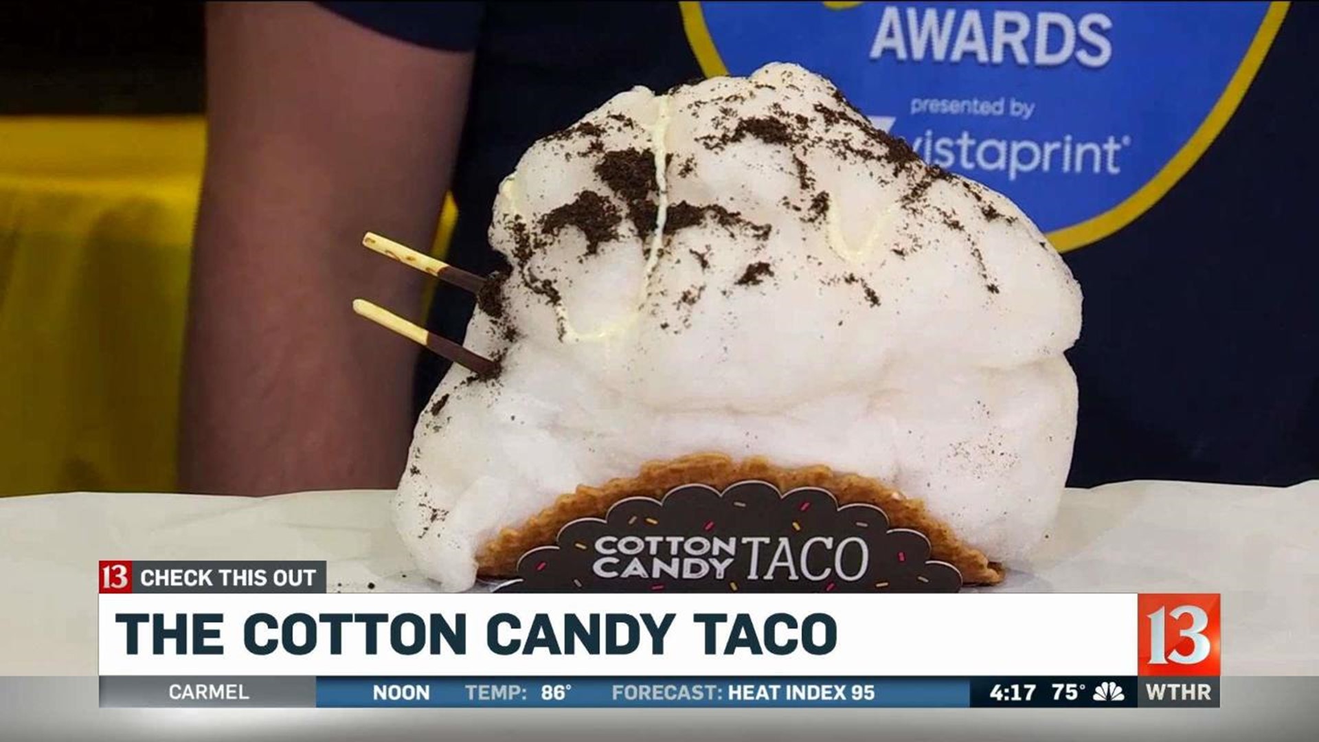 Cotton candy taco