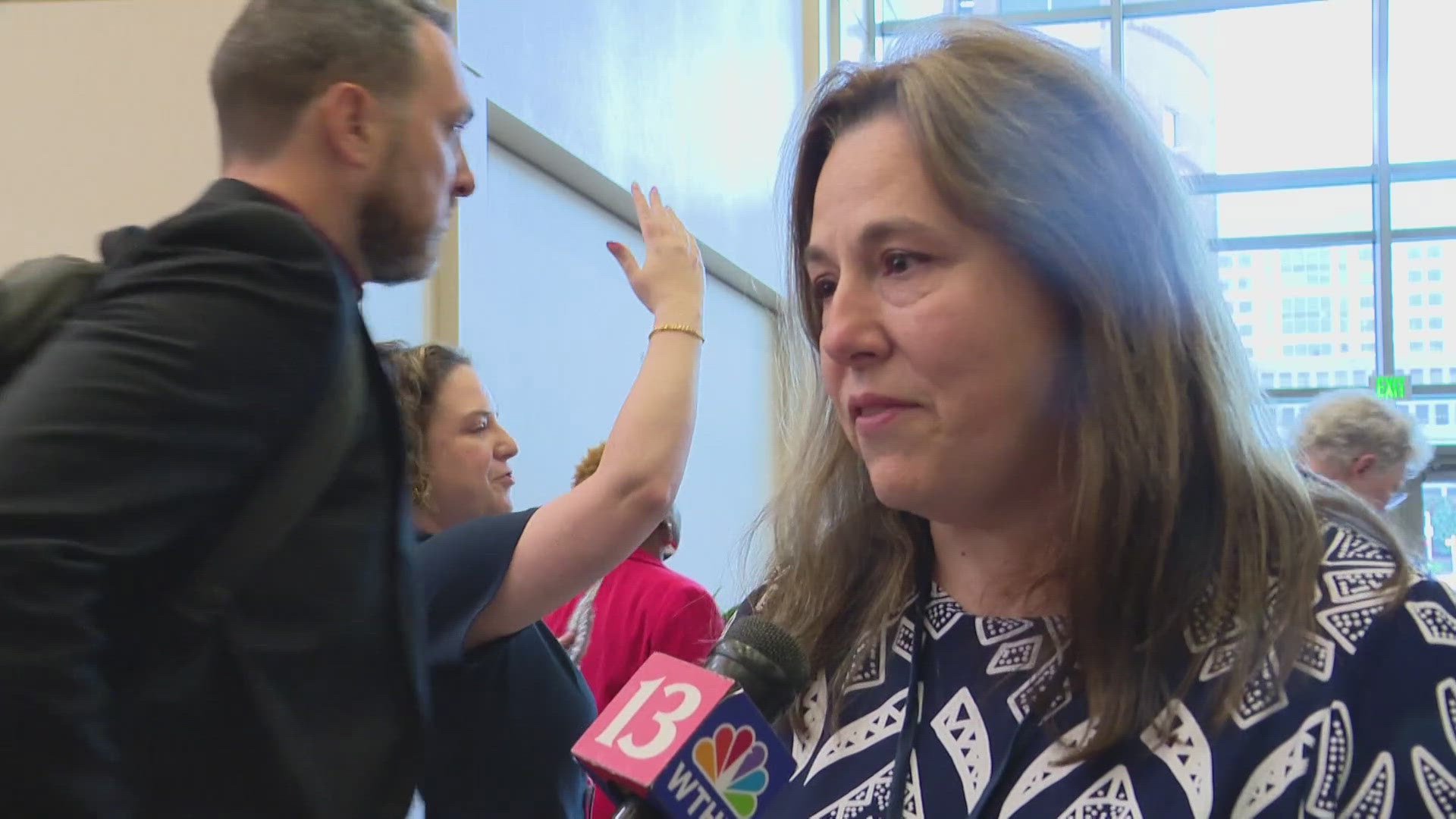 13News reporter Marina Silva reports from the Indiana Convention Center, where Democratic delegates were casting their votes when the news broke.