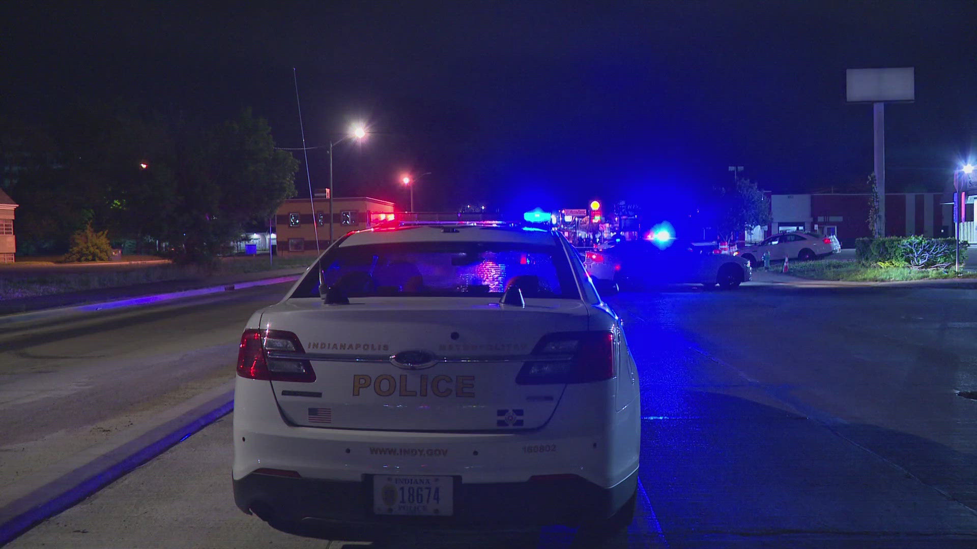 IMPD officers responded to a report of a person down along 38th Street around 1:30 a.m. Thursday.