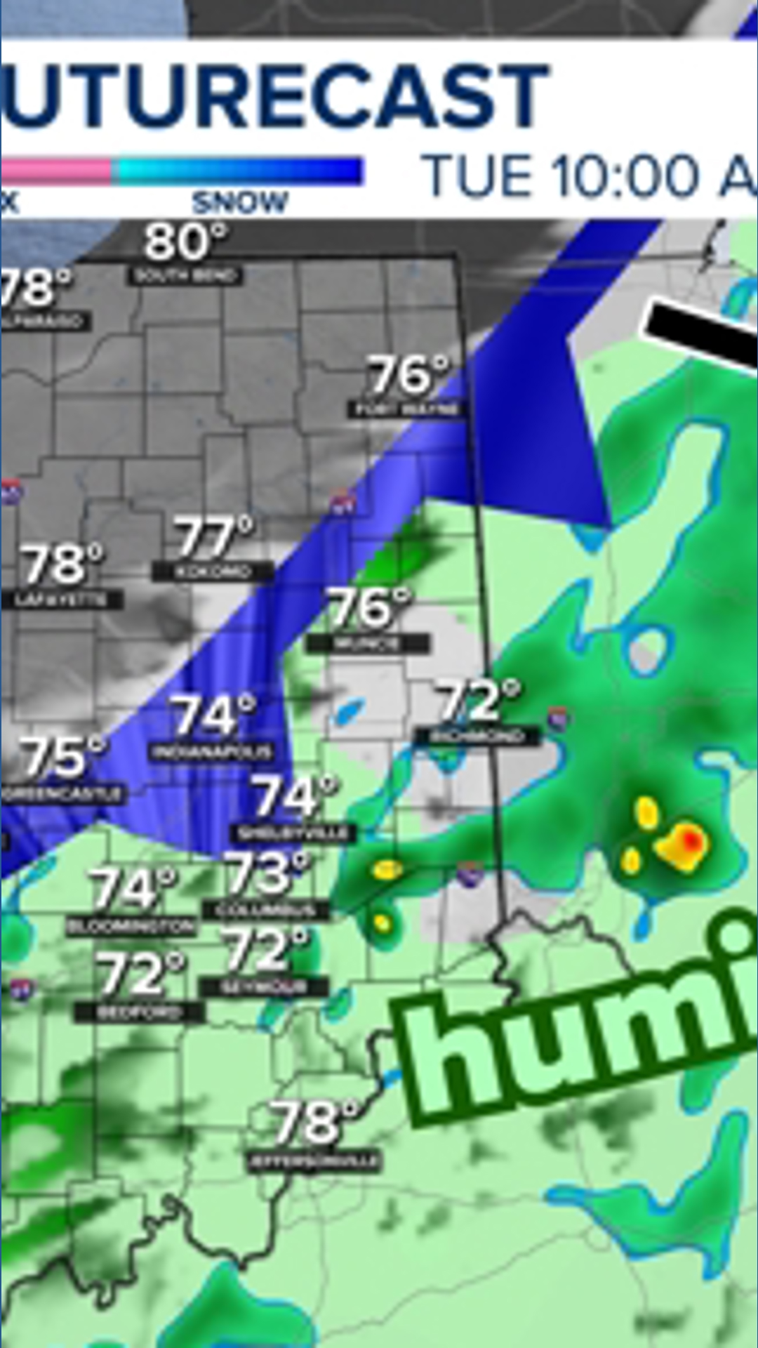 Weak summer front brings lower humidity to Indiana for 2-3 days | wthr.com