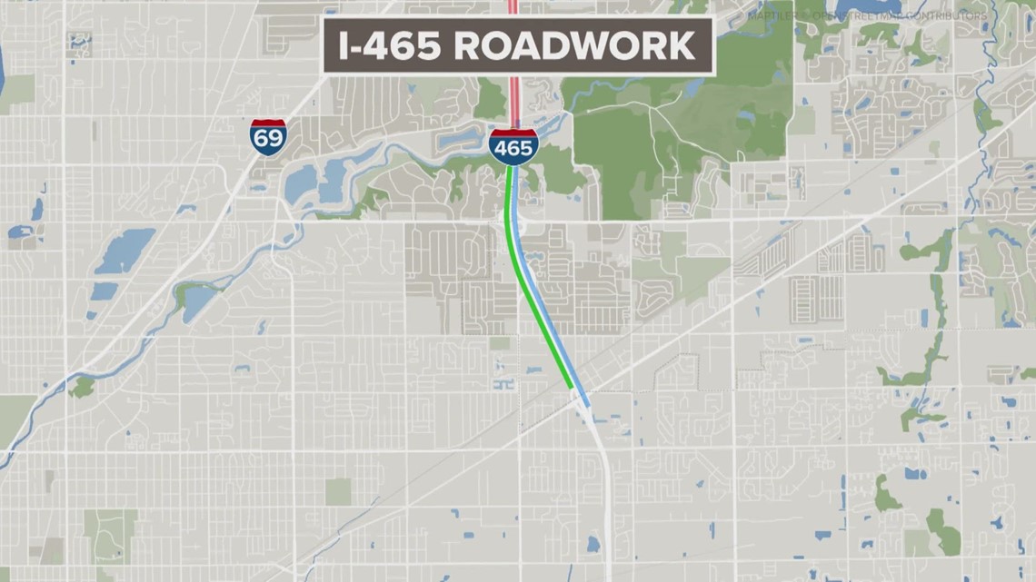 Next round of lane closures coming to I-465 on northeast side | wthr.com