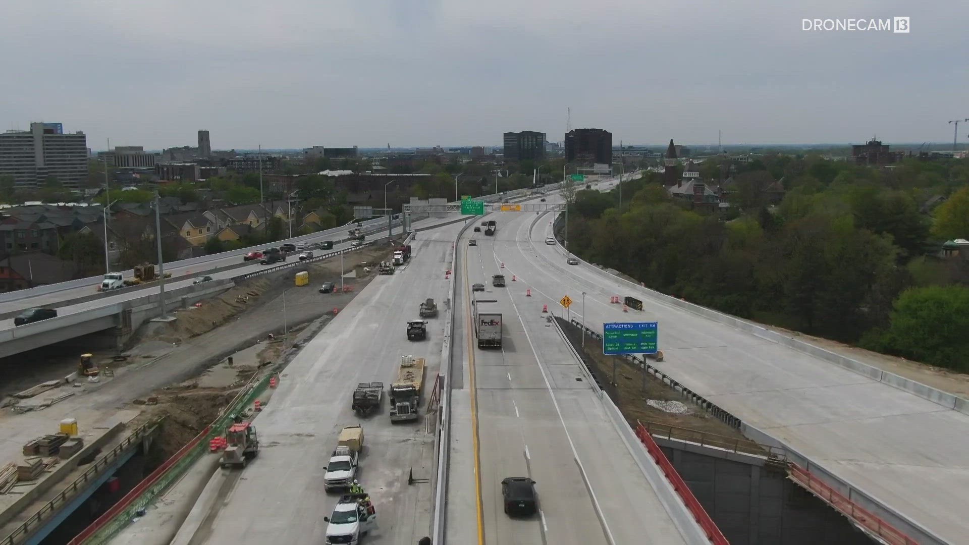 An I-465 detour associated with the project is also ending.