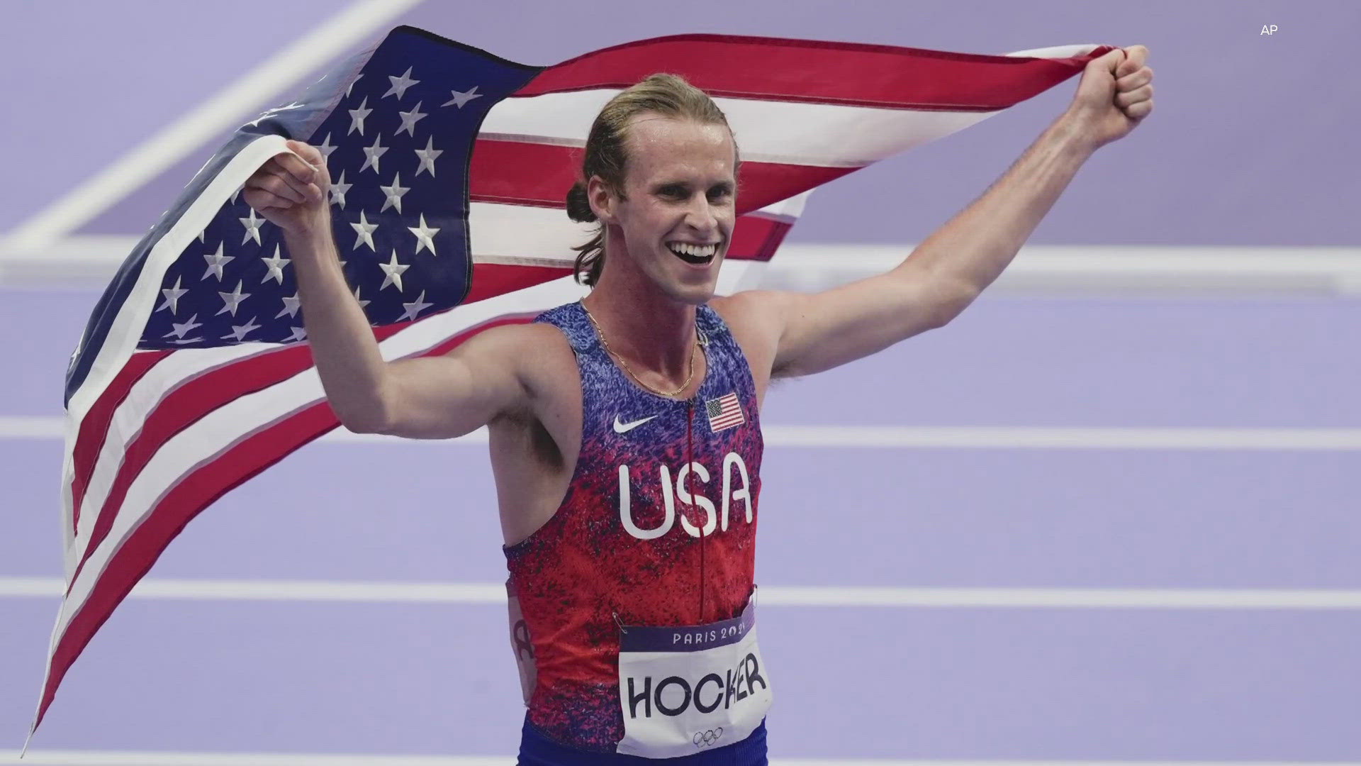 Monday was declared "Cole Hocker Day" in Indianapolis in honor of the Cathedral H.S. grad's gold medal in the men's 1,500 meters at the Paris Olympics.