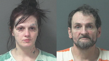 Indiana couple arrested after 3-year-old daughter tests positive for meth, fentanyl