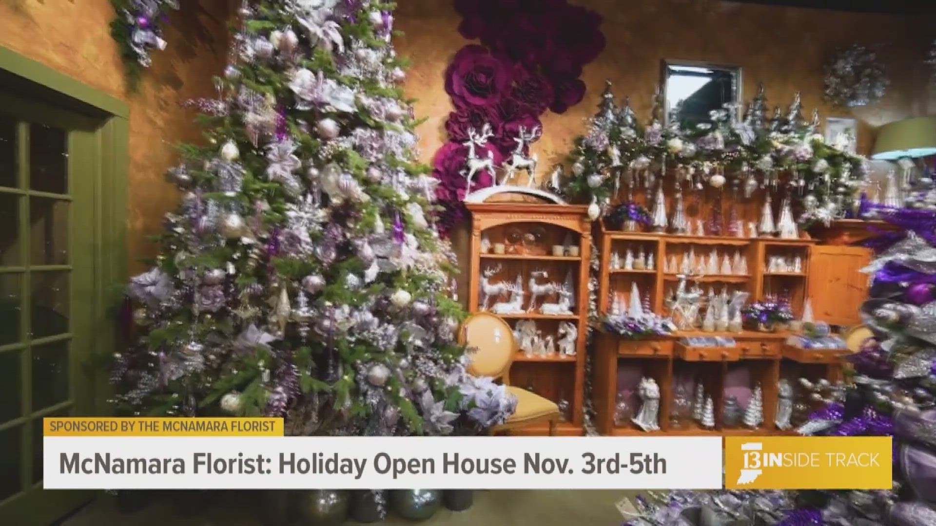 McNamara Florist is hosting a Holiday Open House event from November 3-5, 2023.