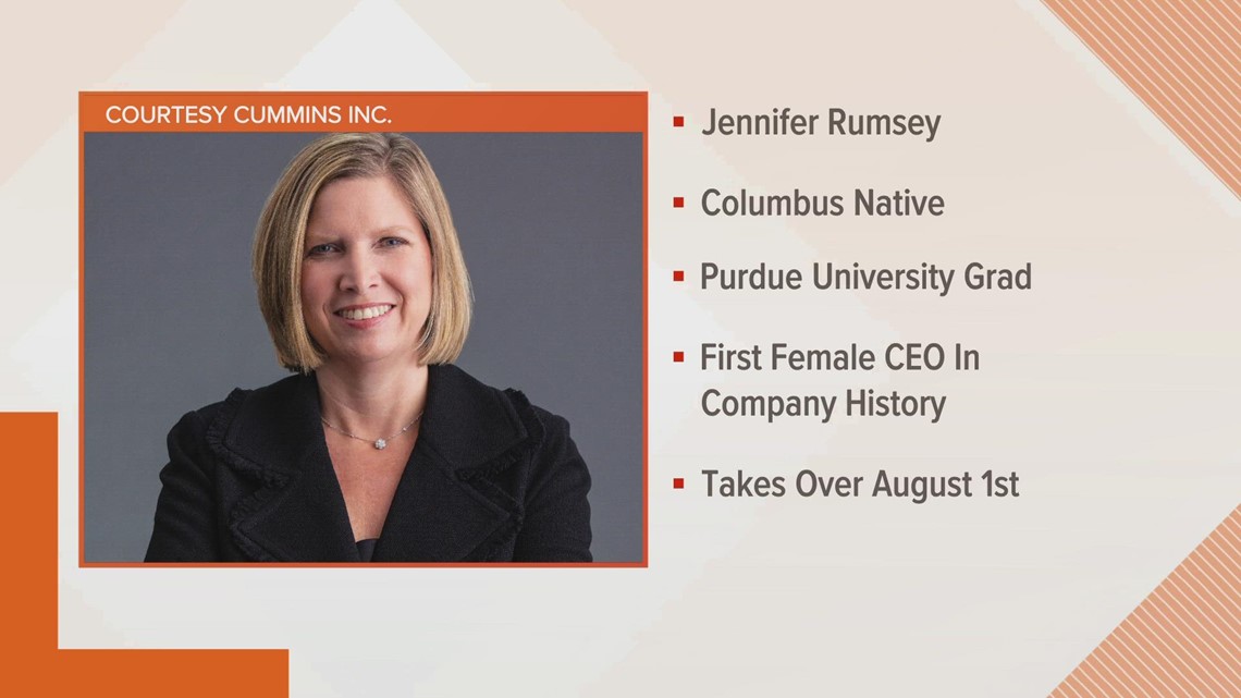 Cummins names Rumsey as 1st female CEO