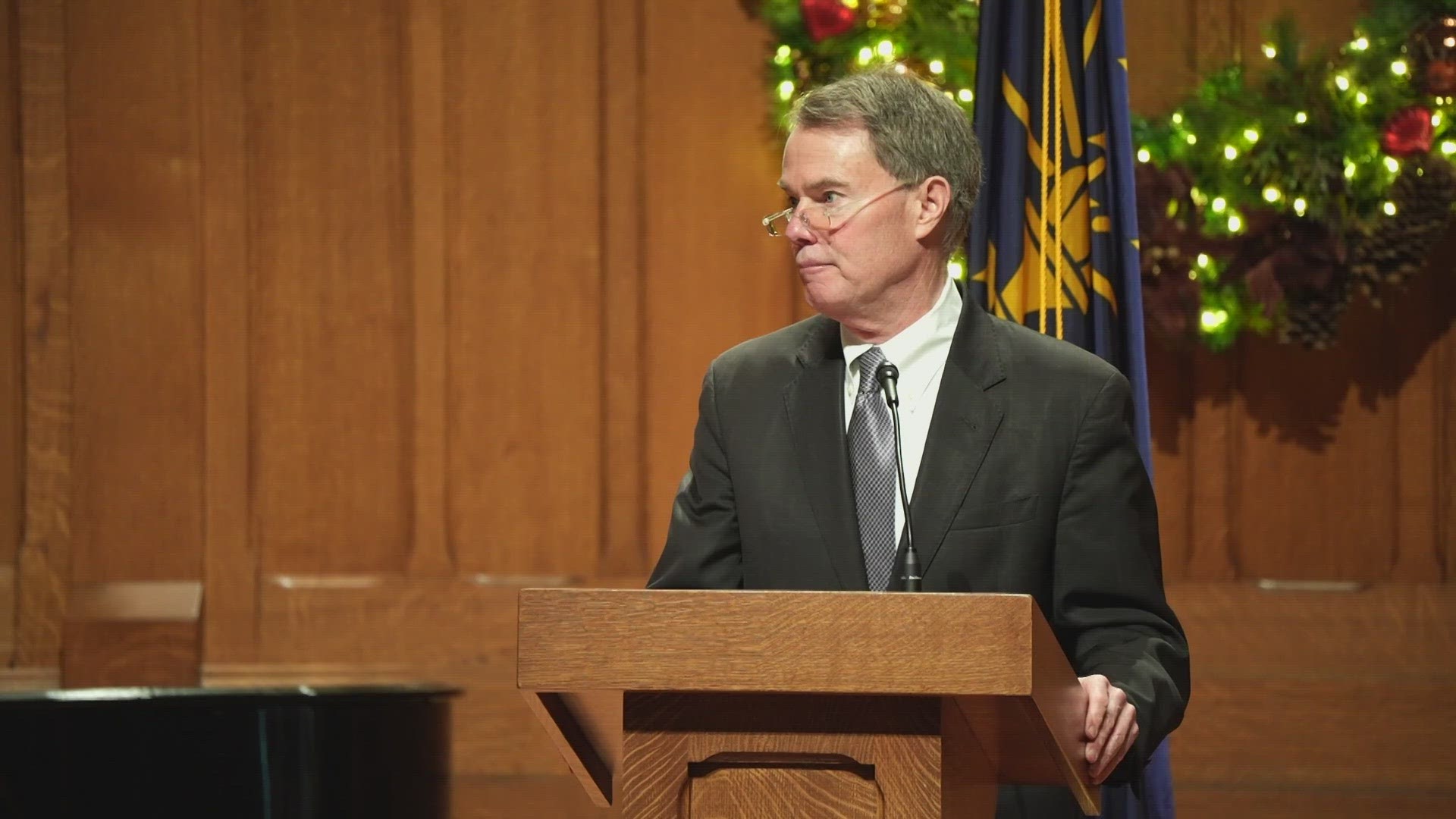 Indianapolis Mayor Joe Hogsett was sworn in Monday for his third term in office.
