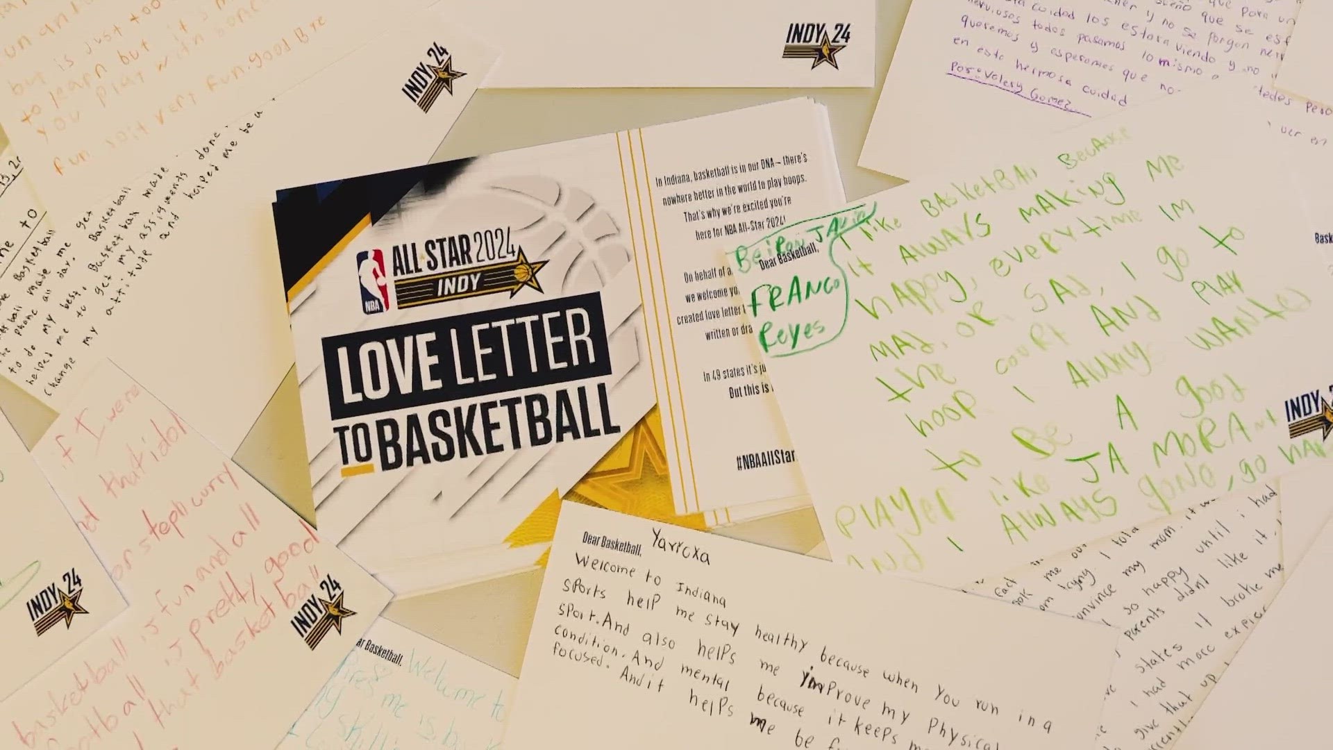 IPS 6th graders writing love letters to basketball ahead of All Star Game