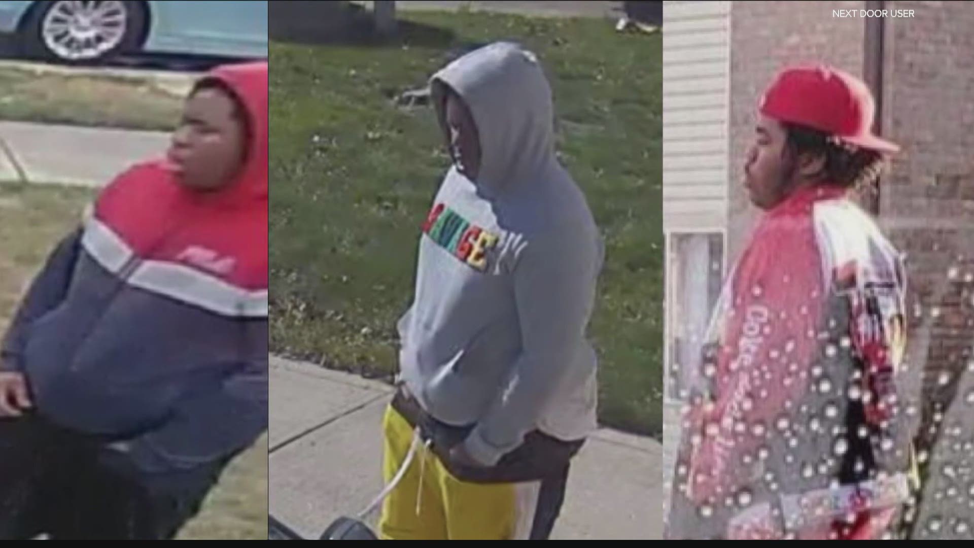 People living in several neighborhoods on the northwest side of Indianapolis want you get a good look at these car burglary suspects.
