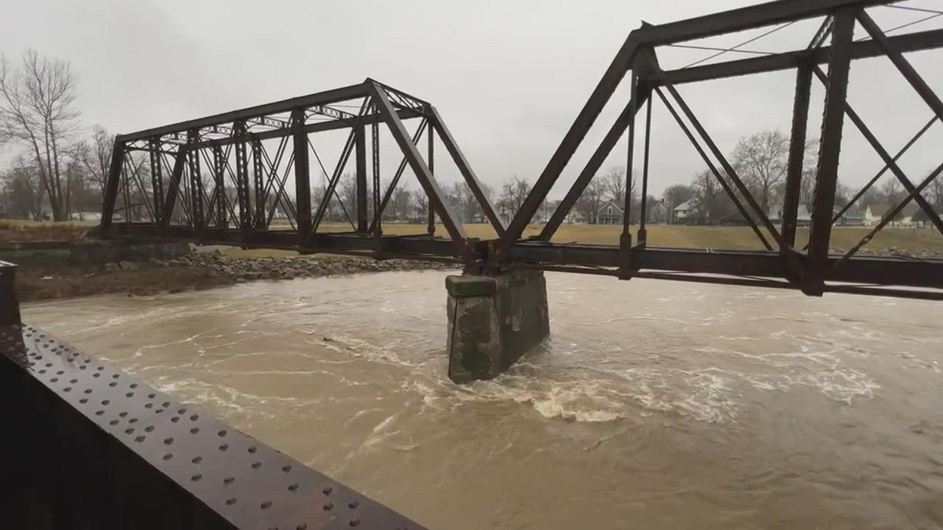 The White River was up in Muncie Thursday, Feb. 17, 2022.
Credit: Tim Underhill