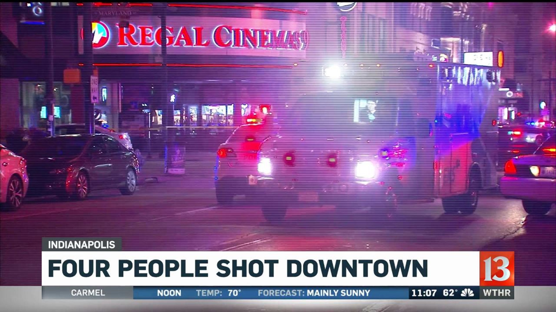 4 injured in downtown shooting late Saturday
