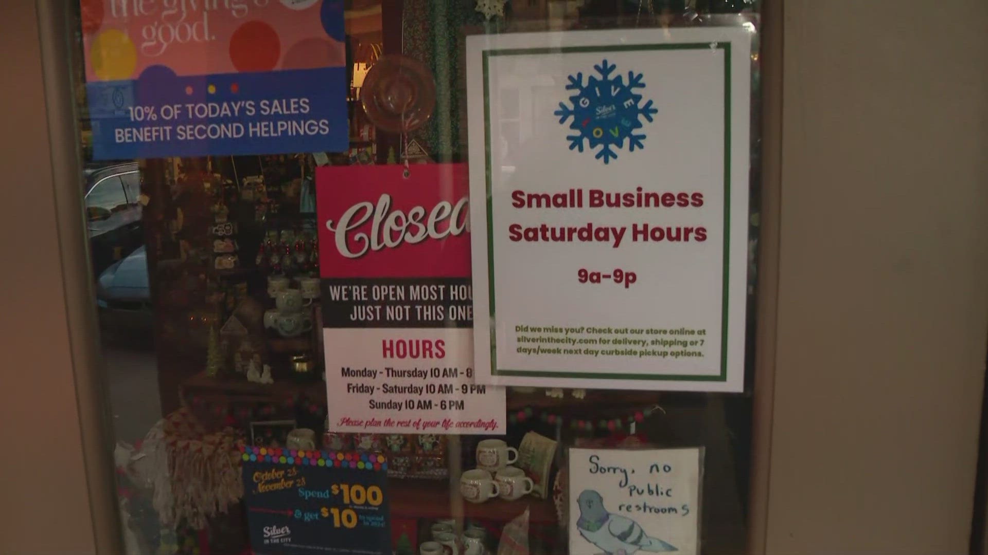 Shoppers are urged to support local businesses on Small Business Saturday.