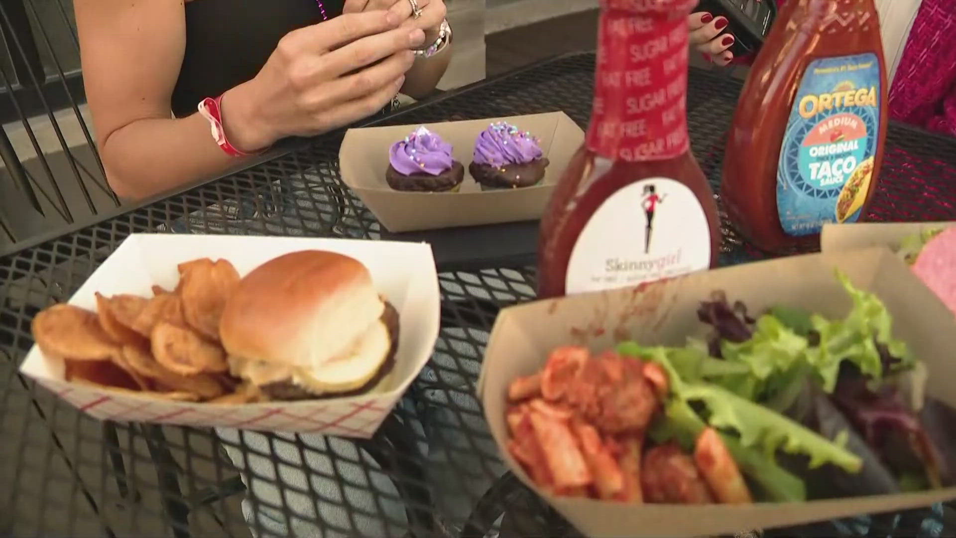 13News reporter Lauren Kostiuk talks with celebrity chef Kelsey Murphy ahead of the first night of Taylor Swift's Eras Tour in Indianapolis.